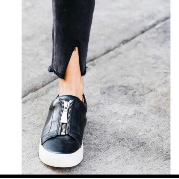 Frye Shoes - Frye Lena Leather zip sneakers size 7.5